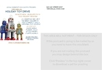 Holiday Toy Drive Fundraiser Small Postcard