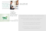 Accounting & Tax Services Small Postcard