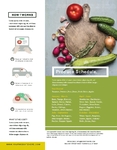 Organic Food Sell Sheet